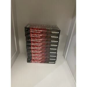 Magnavox T120 9 Pack Extra High Grade Video Cassette Tapes New Sealed MHG120